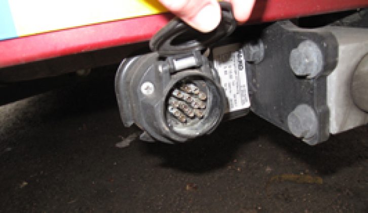 The broken connectors on the Suzuki