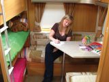 Bunks are large and well lit in the 2009 Swift Charisma 565, reviewed by Practical Caravan