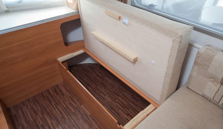 Storage is good in the cubby holes and bed boxes