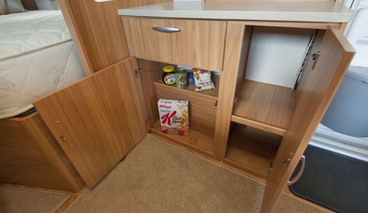 Alde heater frees storage space under sideboard