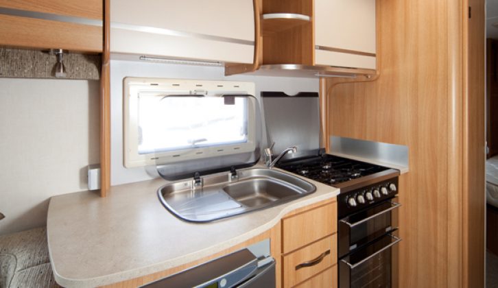 The kitchen is attractive, with good work space and excellent equipment in the 2010 Coachman Laser 650/4 – read Practical Caravan's expert review, with specs and prices