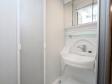 Small washroom has a shower with a bi-fold door 2010 Elddis Avanté 505: expert review