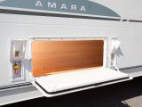 The wet locker is large and ideal for stowing outdoor gear in the  Coachman Amara 550/5 – read Practical Caravan's expert verdict, with the full spec and prices