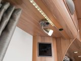 2011 Bailey Unicorn Seville lighting over bed gets the thumbs up from Practical Caravan magazine's expert reviewers