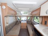 Lounge turns into a large comfy bed – read Practical Caravan's definitive review of the 2011 Swift Challenger 565