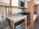 Read what Practical Caravan's reviewers thought of the kitchen in the 2011 Swift Challenger 565 caravan