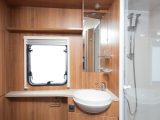 Read Practical Caravan's definitive review of the  washroom in the 2011 Swift Challenger 565