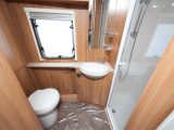 Read Practical Caravan's definitive review of the washroom in the 2011 Swift Challenger 565