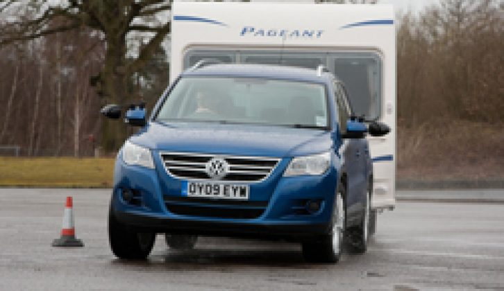 Practical Caravan's experts put the Volkswagen Tiguan 2.0 TDI (170) SE through a rigorous tow car test