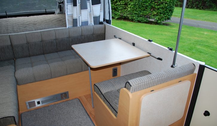 Pennine Quartz 4 is a lightweight convertible caravan for couples and here's Practical Caravan's expert verdict on the lounge