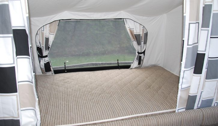 There's a king-size bed in the Pennine Quartz 4 convertible caravan for couples, here's Practical Caravan's expert review