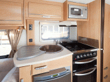 Work space is limited, but the Quasar's kitchen is well equipped – read Practical Caravan's expert verdict, full spec, prices and rival caravans