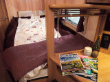 2011 Bailey Pegasus II Verona has good lighting over the fixed-bed in this end-washroom single-axle tourer – read Practical Caravan's expert review, verdict, specs, prices and rivals to consider