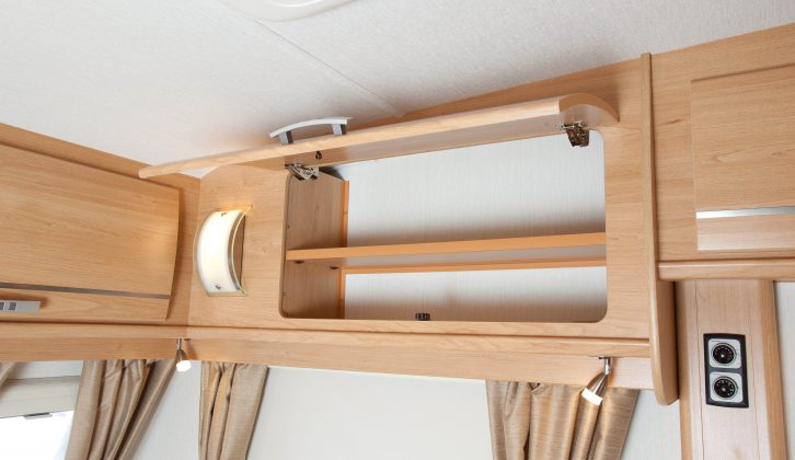 Storage is good and it is easy to access in this caravan