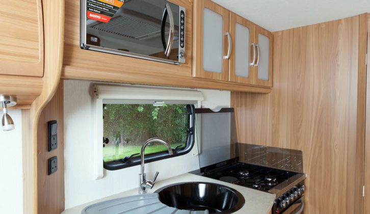 2012 Lunar Lexon 420 kitchen – read Practical Caravan's expert reviewers' verdict, full specs and prices