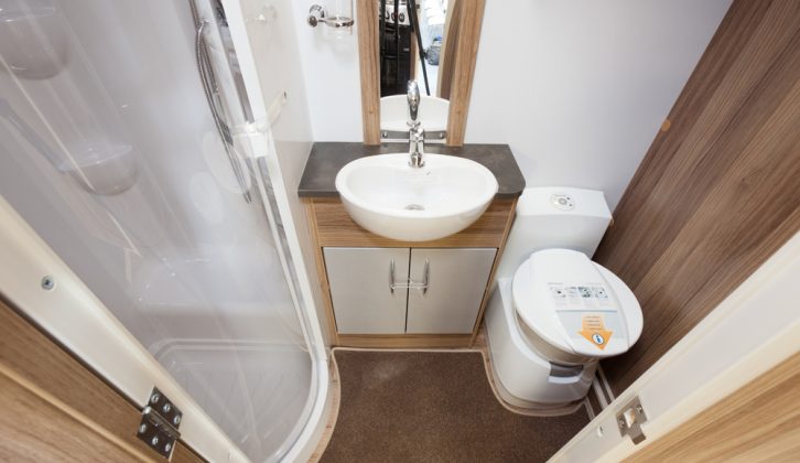 The Stealth Concordia Tranquility has an amidships offside washroom