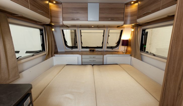 Tranquility's front beds make up in seconds using sliding slats