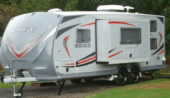 Edge M21's slide-out projects 2ft in the current model, or 3ft for 2012