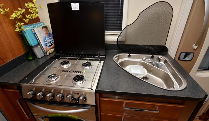 Side kitchen lacks worktop