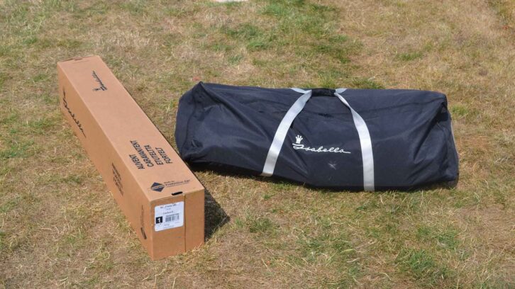 The packs used to transport the awning