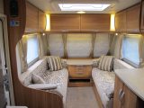 The front lounge of the 2013 Lunar Delta RS, reviewed by Practical Caravan
