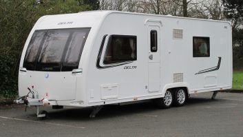 Exterior shot of the 2013 Lunar Delta RS, reviewed by Practical Caravan