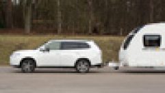 The Mitsubishi Outlander 2.2 DI-D GX5 auto gets put through its paces in Practical Caravan's tough tow car test