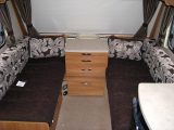The Sprite Major 4's front lounge, as reviewed by Practical Caravan