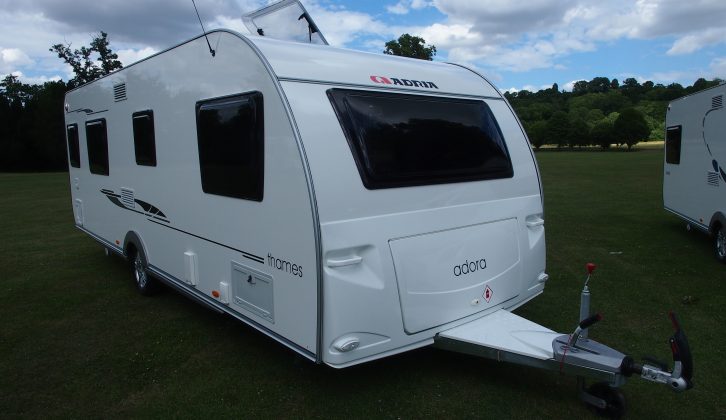Practical Caravan's 2014 Adria Adora range review, featuring the Thames