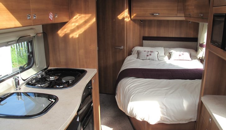 The 2014 Elddis Affinity 540 is a fixed bed four-berth, as the Practical Caravan review explains