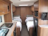 Two fixed single beds in the new for 2014 Buccaneer Clipper – find out more in Practical Caravan's expert review