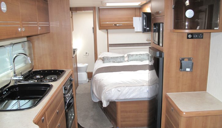 Practical Caravan reviews the 2014 Buccaneer Schooner, which has a fixed double bed