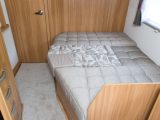 Side dinette bed in the Lunar Quasar 564 reviewed by Practical Caravan's experts
