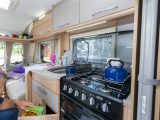 The kitchen is well kitted-out but it comes up short on worktop space