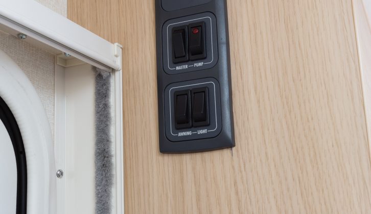 Most of the Venus' controls are adjacent to the entrance door