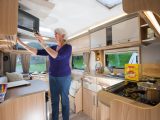 The Pastiche provides a midships kitchen that is designed to be used