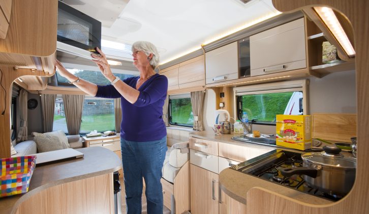 The Pastiche provides a midships kitchen that is designed to be used