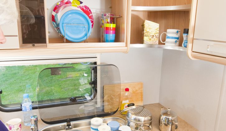 The kitchen has lots of worktop space and storage, two sockets and all the appliances you need