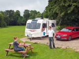 Bailey's Unicorn II Valencia pictured at Brook Lodge Camping and Caravan Park in Bristol