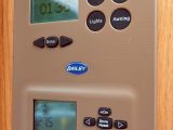 Control panels for heating and power system are neatly combined