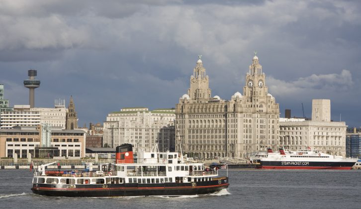 The Mersey ferry connects the Wirral and Liverpool – take a trip on your caravan holidays in the north west of England