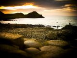 Visit Northern Ireland in your 'van and take in glorious sights like this – the Giant's Causeway at sunset