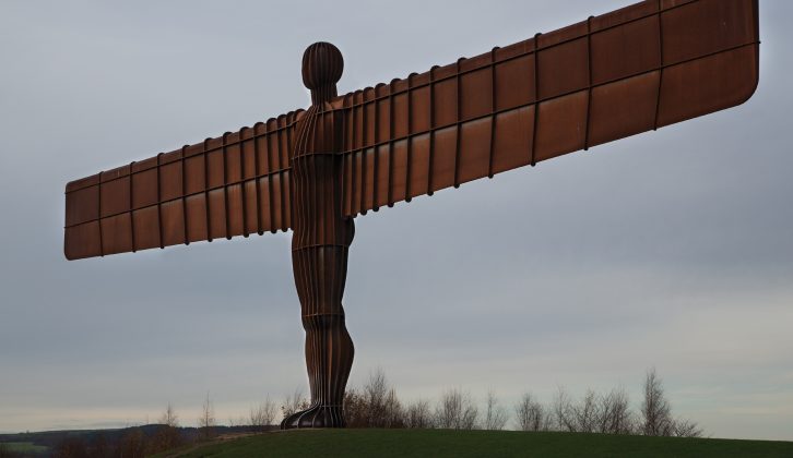 Stop and marvel at the Angel of the North on your caravan holidays in North East England
