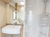 Washroom in the 2013 Coachman Amara 580/5, reviewed by Practical Caravan's experts