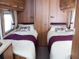 The Affinity 574's twin beds are good lengths, according to the review team at Practical Caravan