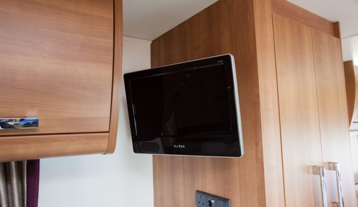 There are two TV locations, including one in the Affinity 574's bedroom