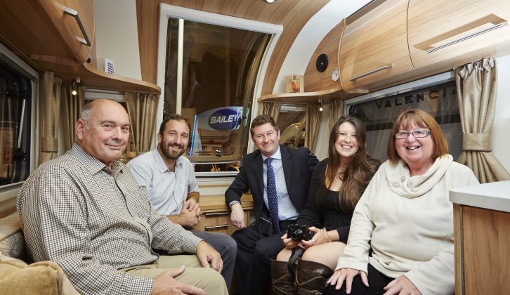 Practical Caravan reader Shelley Kettle went to the NEC show in October for the ceremonial handing over of the keys to her new Bailey Pegasus GT65 Rimini