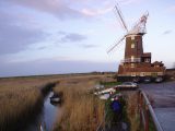 The dramatic landscape in the Norfolk Broads was created using drainage windmills, although some like Cley Windmill were used to mill grain