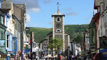 Look out for the one-handed clock on the Moot Hall in the market square when you visit Keswick on your caravan holidays in the Lake District