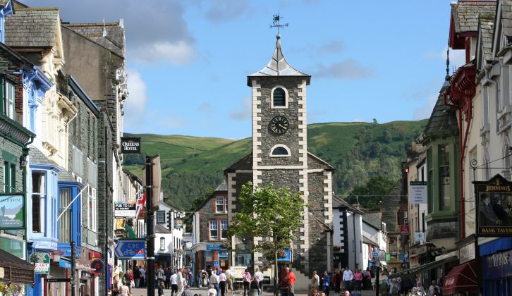 Look out for the one-handed clock on the Moot Hall in the market square when you visit Keswick on your caravan holidays in the Lake District